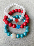 Red and Blue Star Bracelet