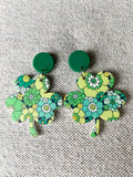Green Shamrock Earrings