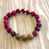 Cranberry Jade Bracelet