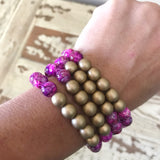 Purple and Gold Bracelet