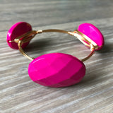 Pink Acrylic Bead Bangle