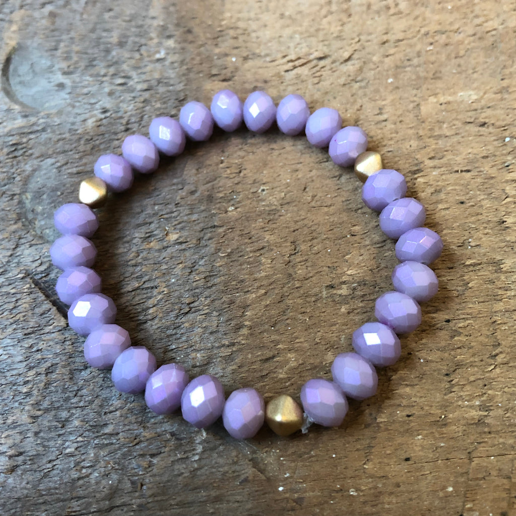 Lavender Beaded Bracelet
